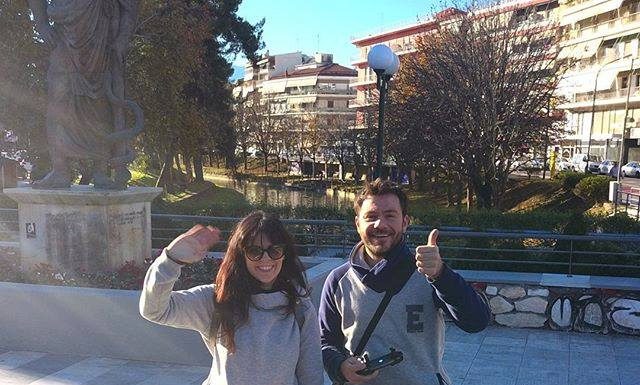 Ο Ευτύχης, η Ηλέκτρα και ο Ηρακλής (που δυστυχώς δεν ΄είναι ανάμεσά μας πια) στα Τρίκαλα.