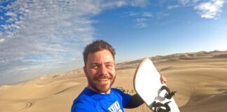 Ο Ευτύχης Μπλέτσας στους αμμόλοφους του Περού