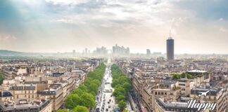 Ένα όμορφο πρωινό στο Παρίσι της Γαλλίας και την εντυπωσιακή Σαν Ζελιζέ (champs-elysees)