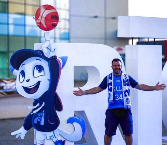 Ο Ευτύχης πήγε στην Ρίγα για το EUROBASKET 2025 (ΒΙΝΤΕΟ) Ο Ευτύχης πριν μπει στον αγώνα σε μια φωτογραφία του @karanikolas (instagram)