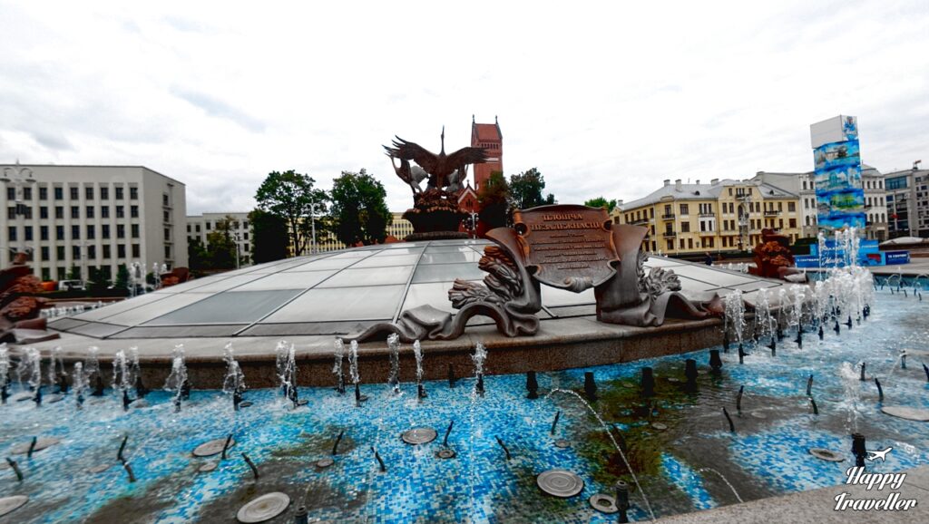 Το συντριβάνι της Ανεξαρτησίας στο Μινσκ της Λευκορωσίας