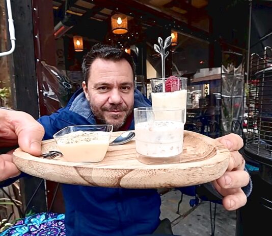 Δοκιμάζουμε ρυζόγαλο με μανιτάρι στην Αρναία Χαλκιδικής