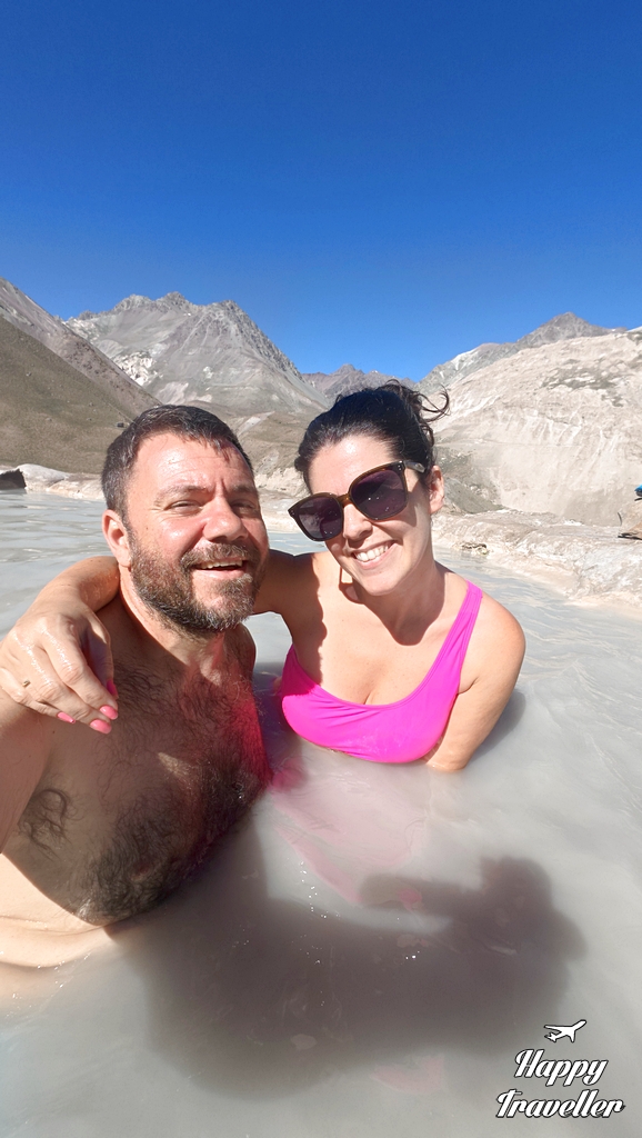 Ο Ευτύχης και η Ηλέκτρα στις θερμές πηγές ντε Κολίνα. 