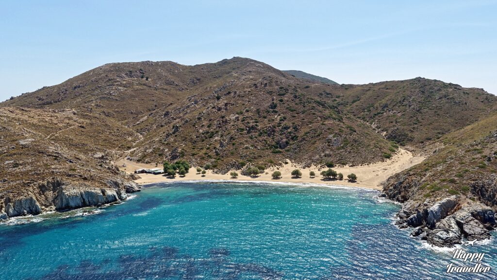 Η Ψιλή Άμμος της Πάτμου από ψηλά 