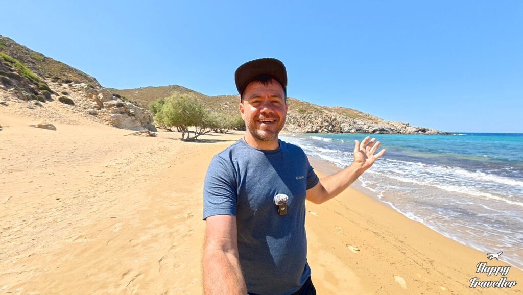 Ο Ευτύχης στην Ψιλή Άμμο της Πάτμου 